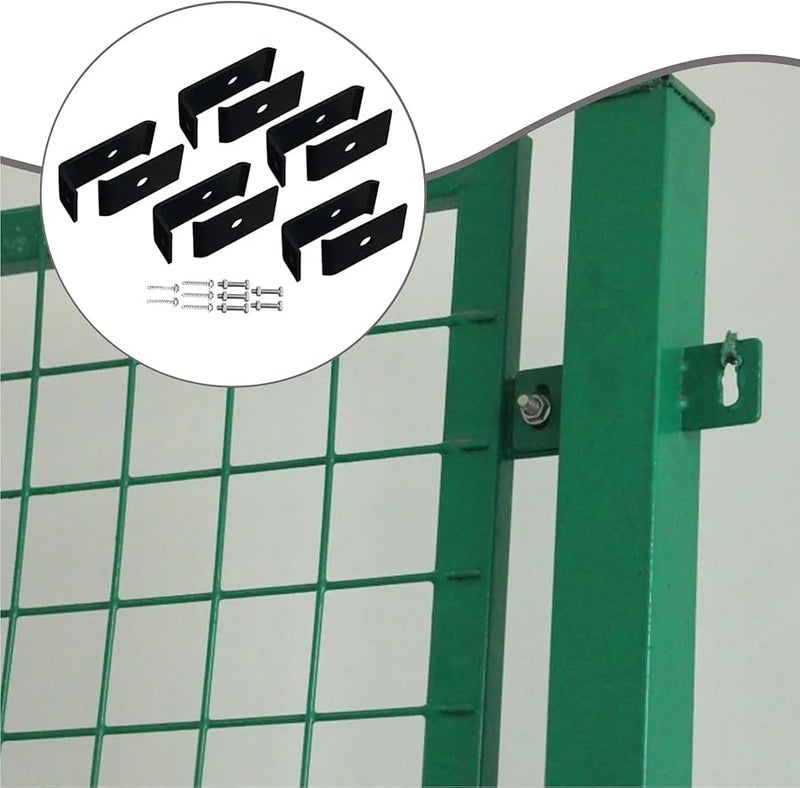 مشابك سياج شبكية 10 قطعة لتثبيت القضبان والألواح على الجدران أو الأعمدة - Image 4