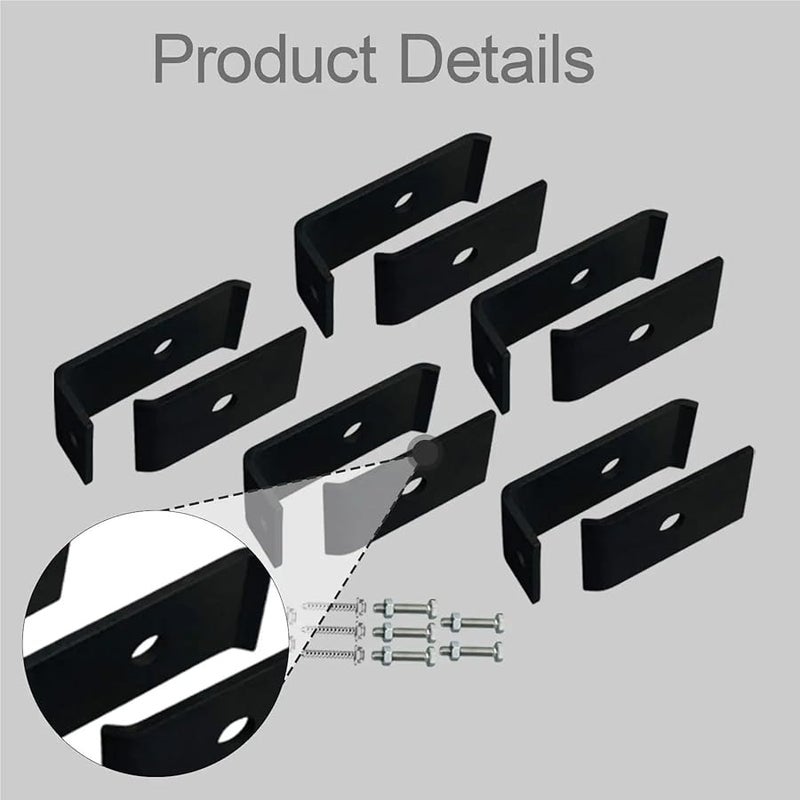 مشابك سياج شبكية 10 قطعة لتثبيت القضبان والألواح على الجدران أو الأعمدة - Image 5