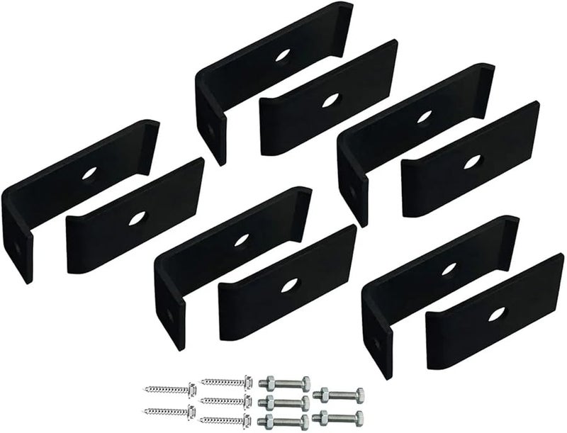 مشابك سياج شبكية 10 قطعة لتثبيت القضبان والألواح على الجدران أو الأعمدة - Image 1