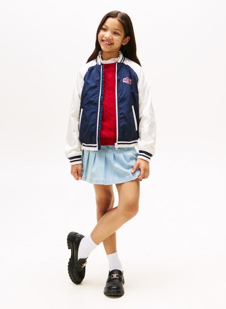 تومي هيلفيغر جاكيت بومبر برسومات فراشات للأطفال - Image 3