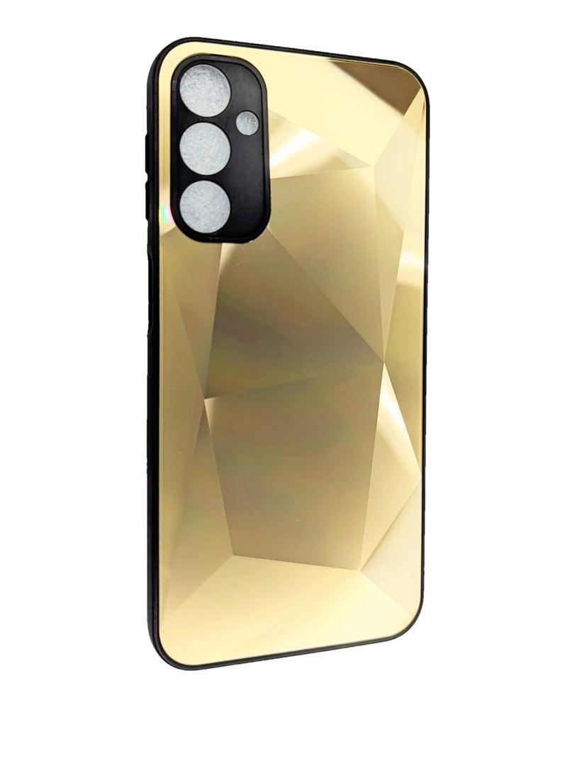 هيكسابيكس سامسونج A24 القضية، واقية بلينغ مرآة الماس غطاء الهاتف القضية لسامسونج A24 الذهب - Image 1