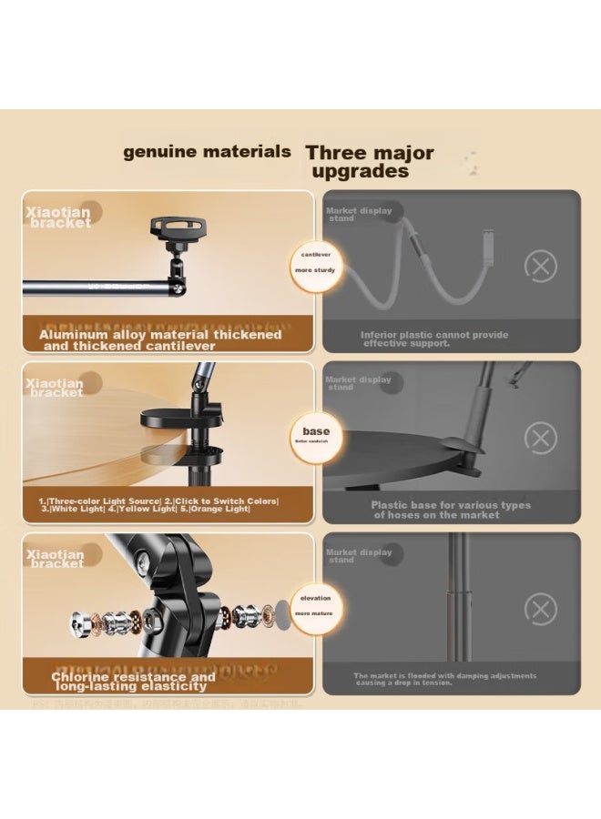 Xiaotian Jopree Tablet Stand, Office Ipad Stand, Multifunctional Extendable Rotating Overhead Selfie Phone Stand, For Watching Shows, Browsing Tiktok, Online Cl, Bedside Lazy Stand - Image 1