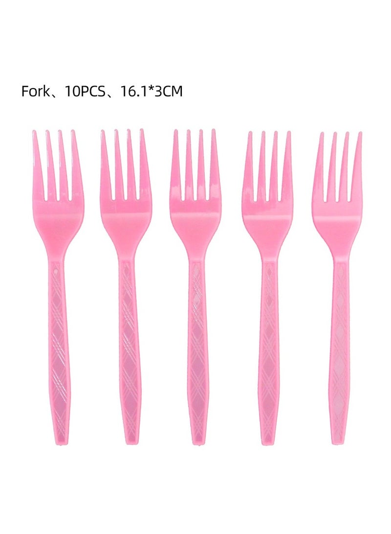 59 قطعة من لوازم حفلات عيد الميلاد بموضوع "ستيتش الوردي" لتزيين الطاولة للأطفال - Image 3