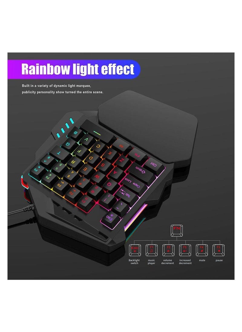 One Handed Keyboard One-Handed Mechanical Gaming Keyboard