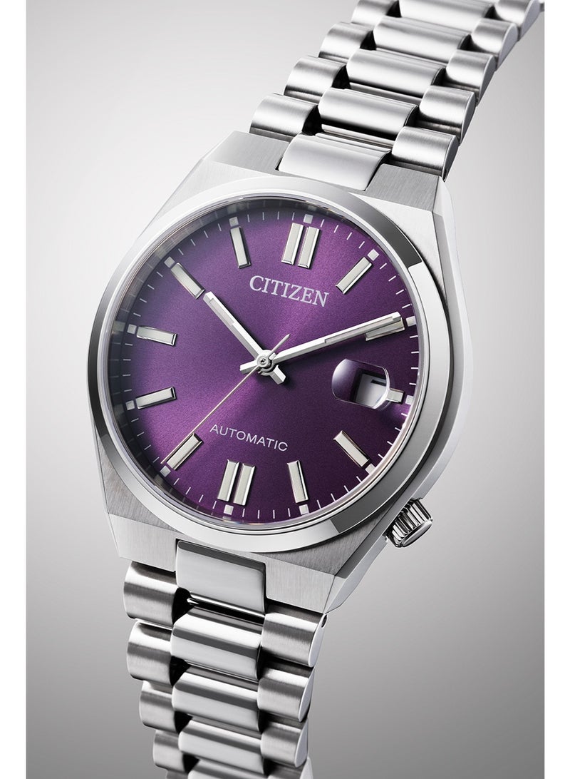 CITIZEN Tsuyosa Automatic Women’s Watch NJ0200-50W, 37 mm Purple Dial, Stainless Steel Case & Bracelet, 50 m WR - Image 1