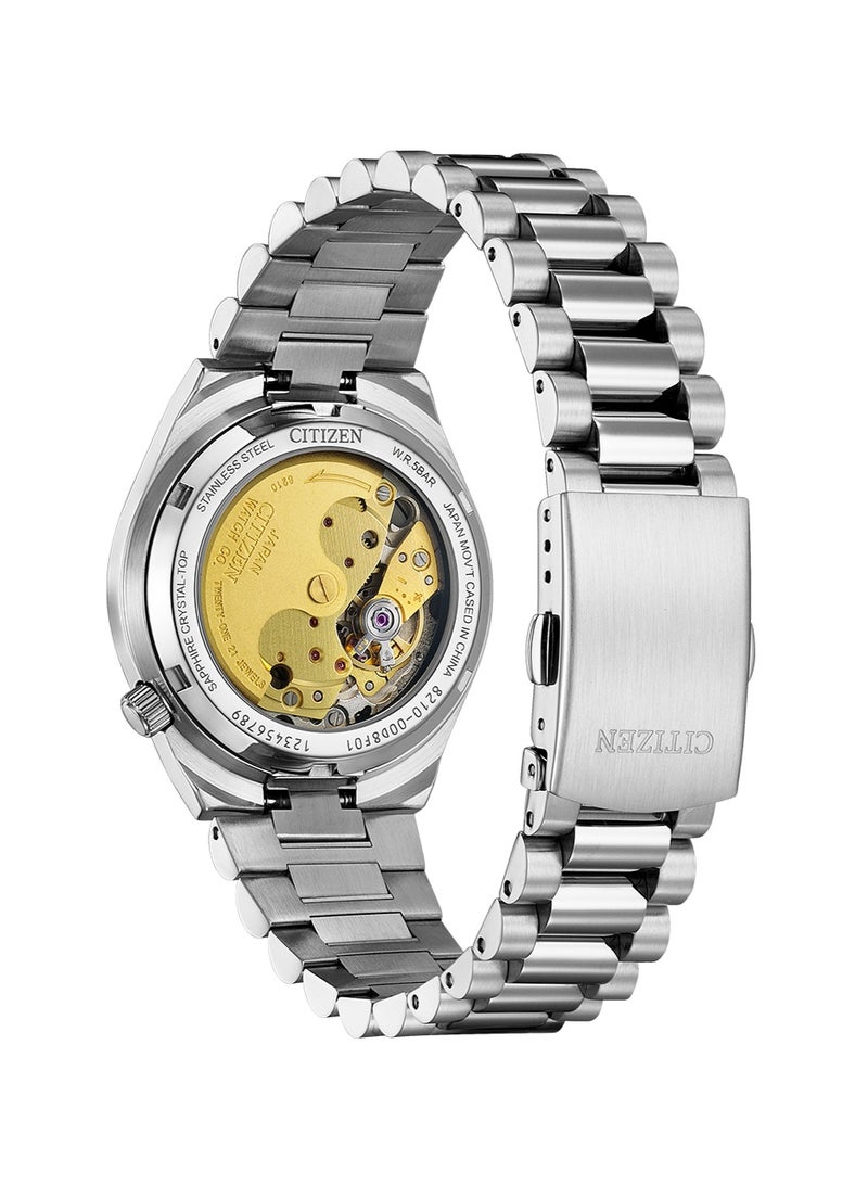 CITIZEN Tsuyosa Automatic Women’s Watch NJ0200-50W, 37 mm Purple Dial, Stainless Steel Case & Bracelet, 50 m WR - Image 5