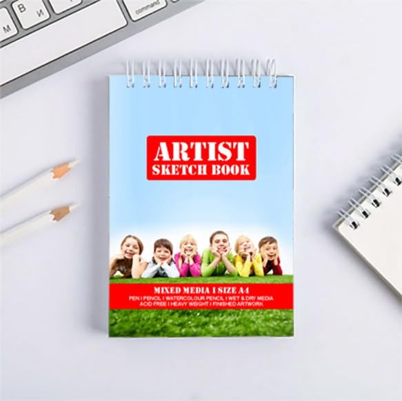 Generic Creative Print Solution Amazing Sketch Book for Arts and Drawing 100 Pages 200 GSM Size A4 Sketch Pad 50 Sheets Sketch Pad - Image 2