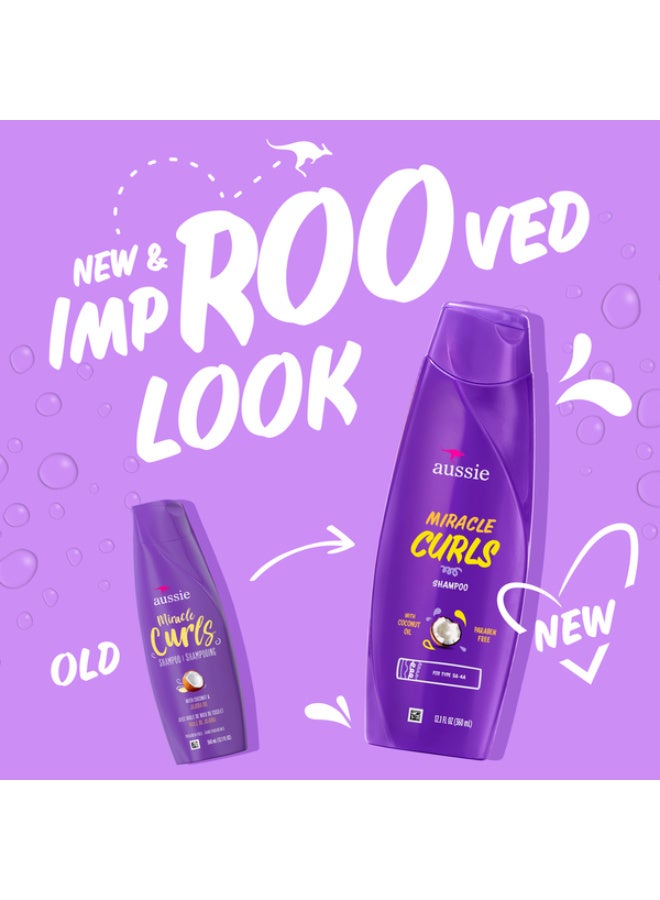 Aussie Miracle Curls Shampoo With Coconut Oil 360 ML - Image 1