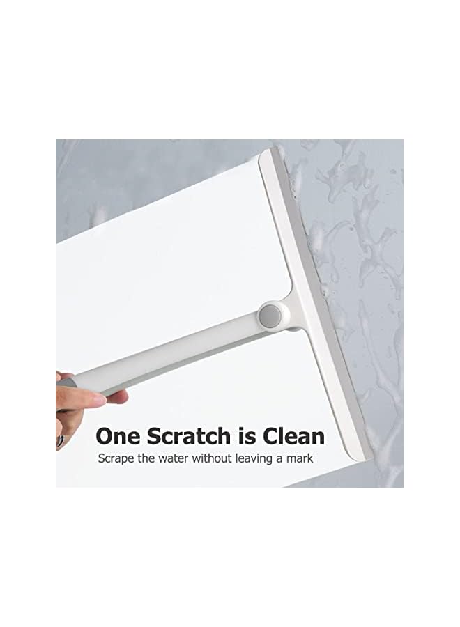 PROMASS Window Washer Shower Squeegee for Shower Doors Glass Window Wiper Window Cleaning Tool Brush for Glass Doors, Bathroom, Mirrors, Windows Cars and Tile Walls  - Image 5