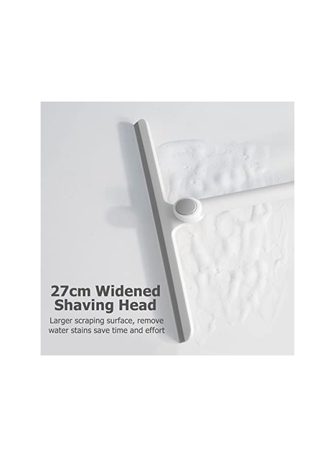 PROMASS Window Washer Shower Squeegee for Shower Doors Glass Window Wiper Window Cleaning Tool Brush for Glass Doors, Bathroom, Mirrors, Windows Cars and Tile Walls  - Image 3