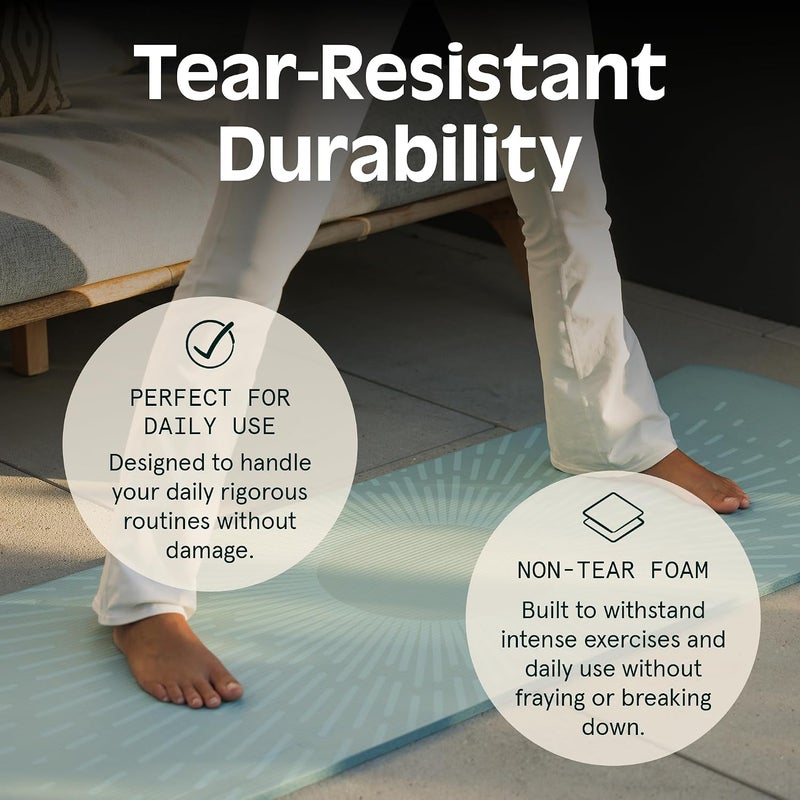 Retrospec Solana Yoga Mat 1/2" Thick w/Nylon Strap for Men & Women - Non Slip Exercise Mat for Yoga, Pilates, Stretching, Floor & Fitness Workouts - Image 2