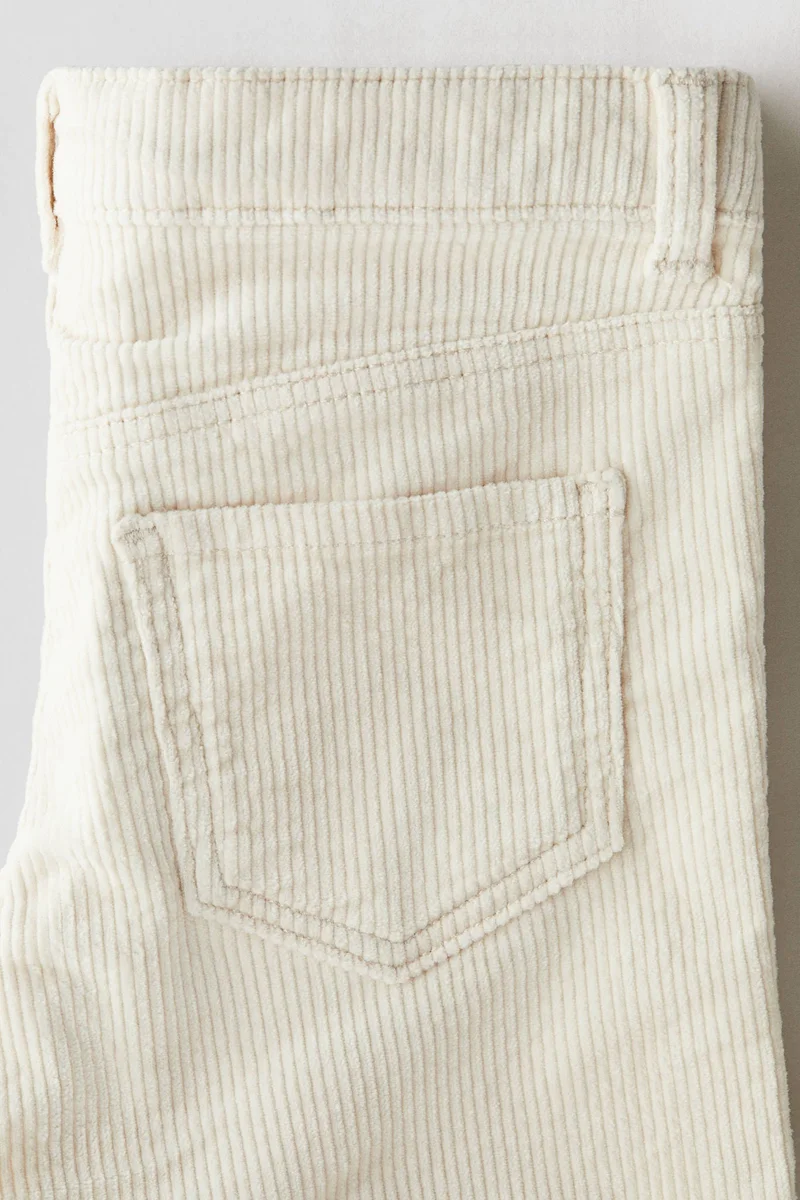 H&M Wide cotton corduroy trousers