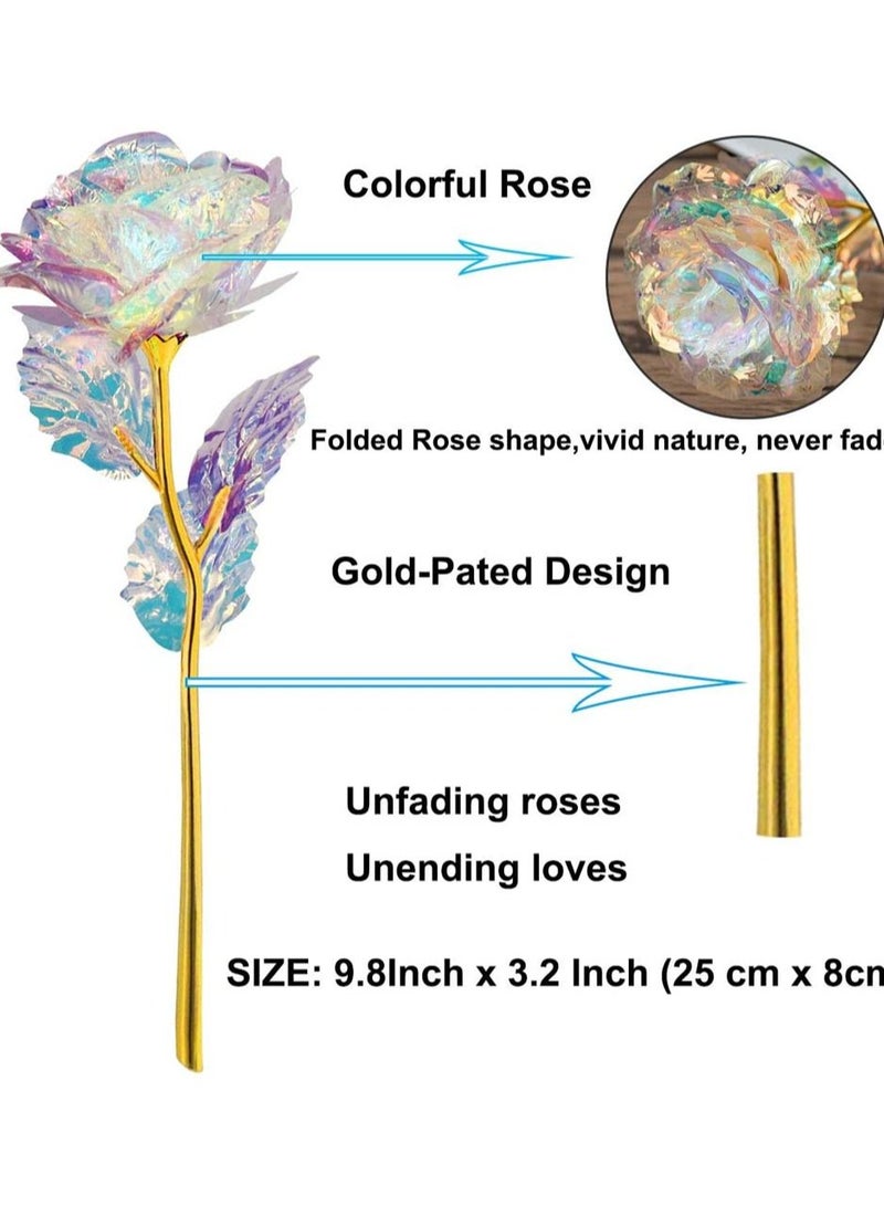 SYOSI 24K Gold Rose Artificial Rose Gift - Image 4