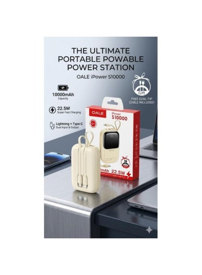 OALE iPower S10000 – 10000mAh 22.5W Fast Charging Power Bank - Image 2