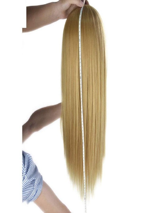 فورين هوليكس رأس مانيكان فوريين هوليكس مع مشبك حامل شعر لمصففي الشعر وطلاب التجميل والتدريب في الصالونات (28 بوصة، لون أشقر) - Image 4