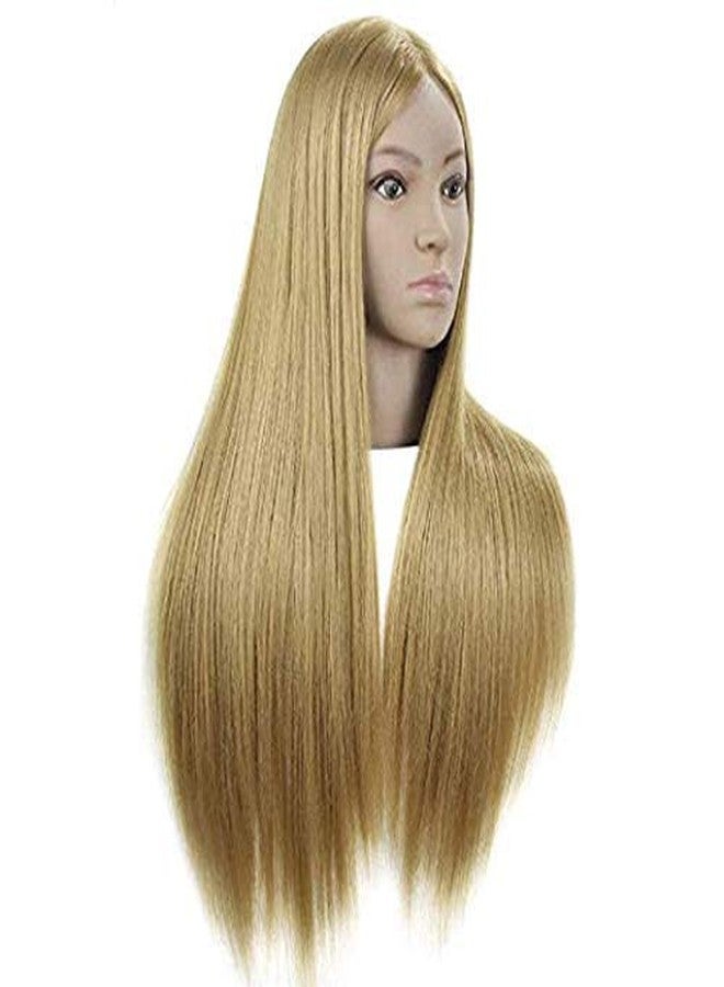 فورين هوليكس رأس مانيكان فوريين هوليكس مع مشبك حامل شعر لمصففي الشعر وطلاب التجميل والتدريب في الصالونات (28 بوصة، لون أشقر) - Image 5