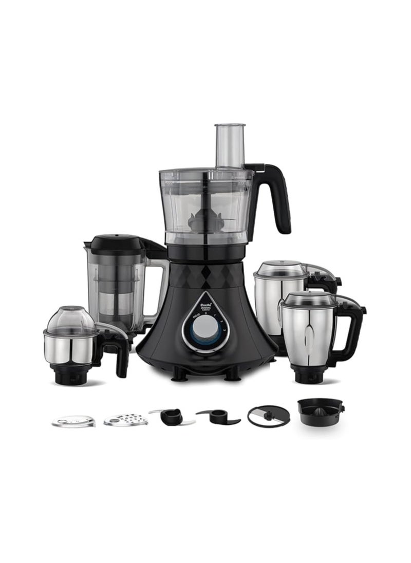 Generic - Preethi Plastic Zodiac Cosmo Mixer Grinder For Kitchen,5 Jars 750 Watt Mixie(Super Extractor Juicer Jar&Master Chef + Food Processor Jar),Black(Mg236) - Image 1