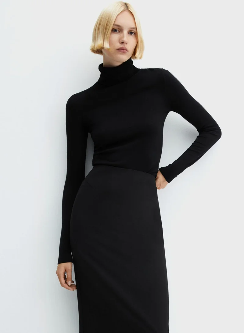 MANGO High Waist Skirt
