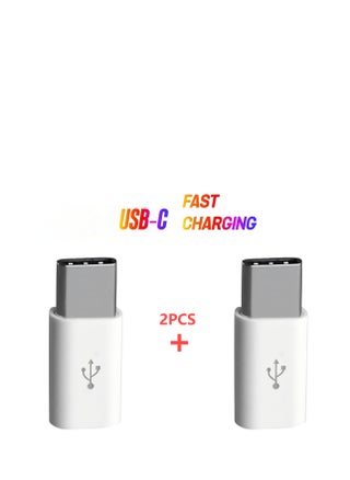2-Pack Micro USB to USB-C Adapter