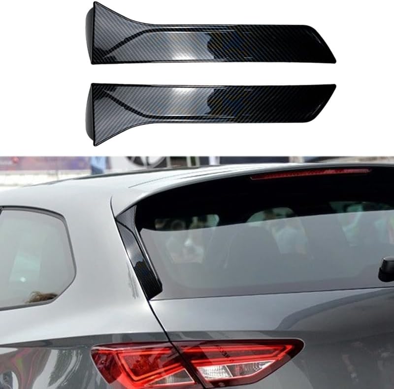 Yurefax Bright Black Car Window Trim Lip Spoiler - Image 2