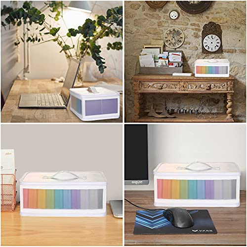 Gbivbe Photo Storage Case - 4x6 Size, Large Box Holds 1000 Photos, Card Storage, Handle Puzzle Cards Seed Packets, 9 Colors - Image 3
