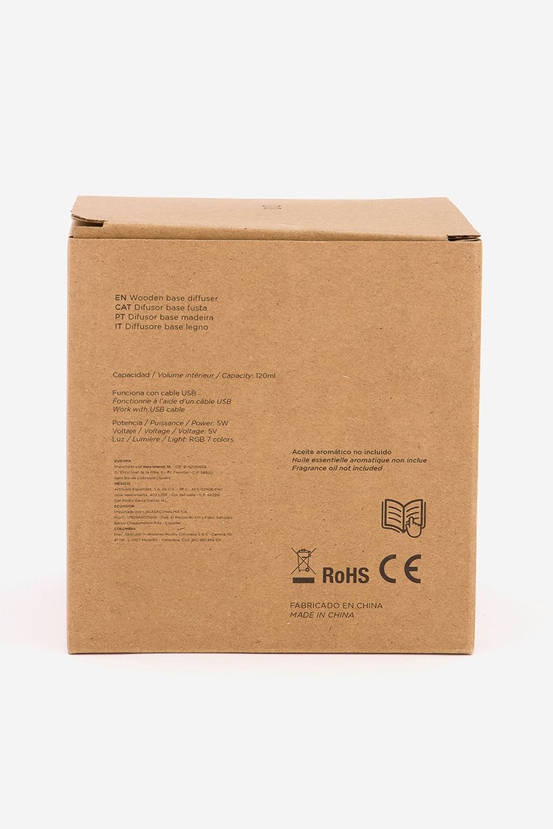 Muy Mucho Wooden Base Diffuser 120ml, White and Brown  - Image 2