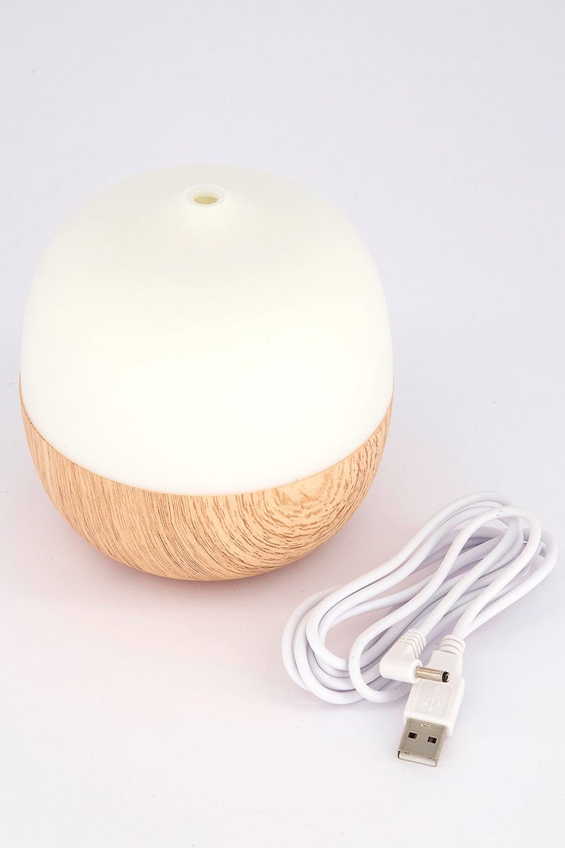 Muy Mucho Wooden Base Diffuser 120ml, White and Brown  - Image 1