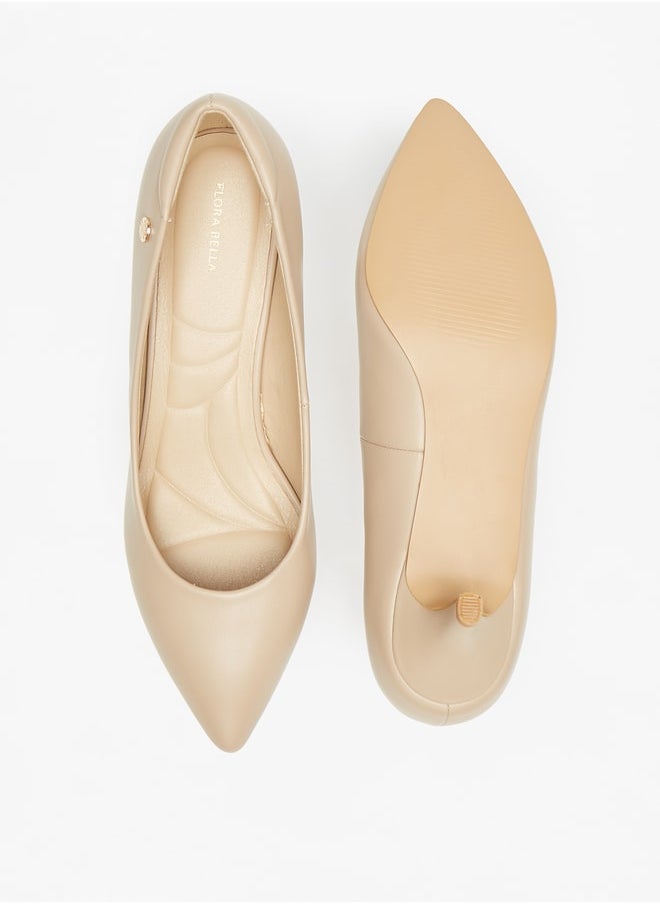 Flora Bella By Shoexpress - Women's Solid Slip-On Pumps With Stiletto Heels - Image 1