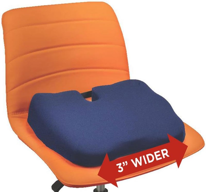 Contour Products Kabooti Coccyx Foam Seat Cushion, Navy, Large - Image 2