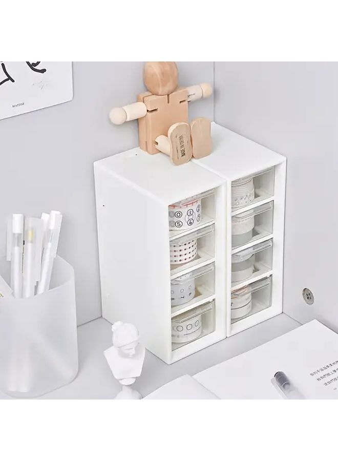 1pc Dust Proof 9 Grid And 4 Grid Small Drawer Jewelry Storage Box Clear Plastic Organizer For Crafts Beads And Accessories With Removable Dividers - Image 5