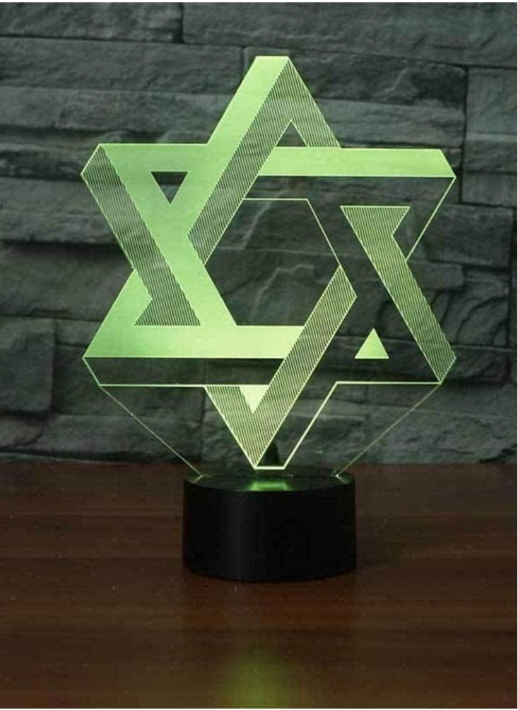 althiqahkey Multicolour 3D Illusion Lamp LED Night Light Unicorn Baby 16 Color Changing  - Image 3