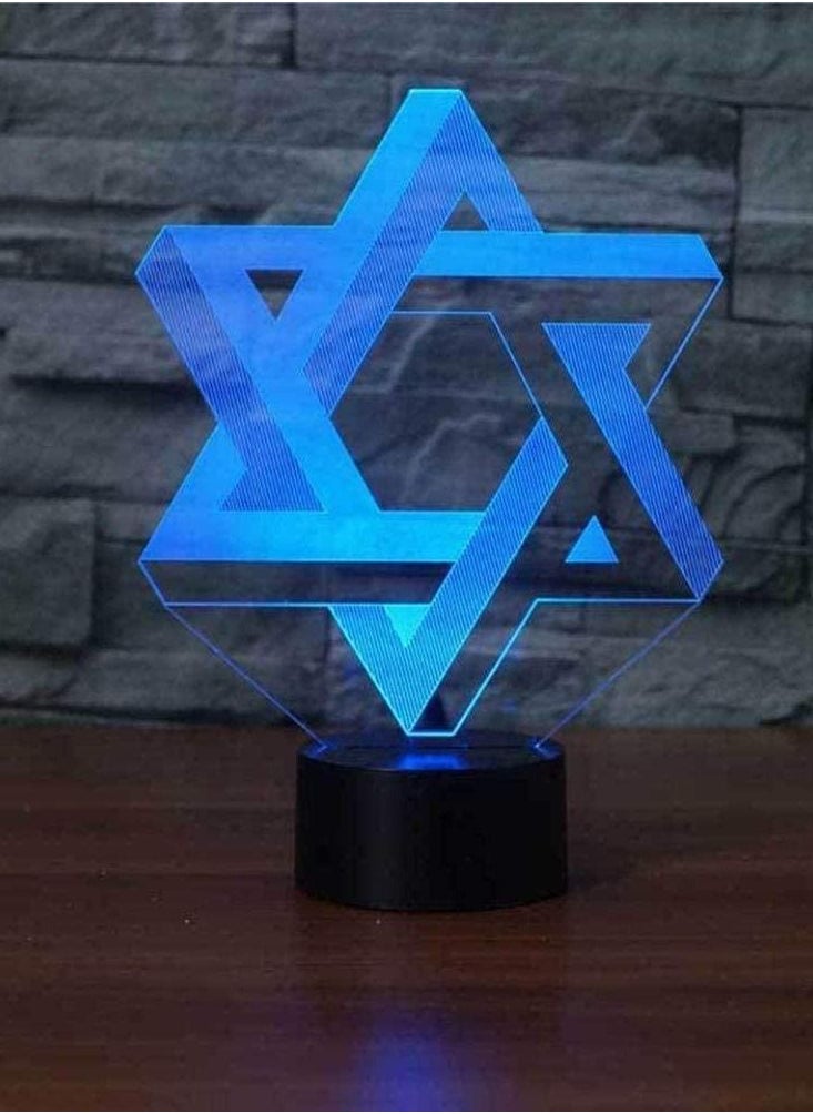 althiqahkey Multicolour 3D Illusion Lamp LED Night Light Unicorn Baby 16 Color Changing  - Image 1