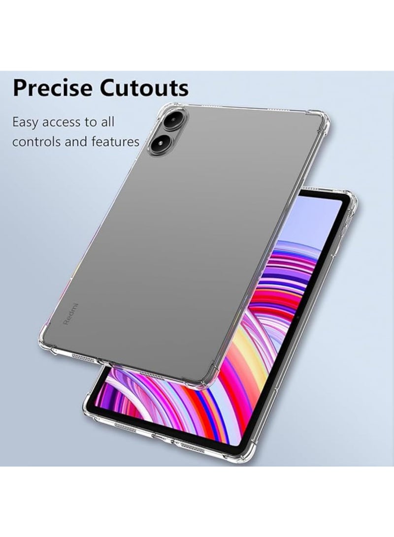 Rock Pow Cover Case For Xiaomi Poco Pad/Redmi Pad Pro 12.1 inch 2024 Cover, Airbag Drop Protection, Soft Flexible Silicone TPU Shockproof Anti Yellowing, Slim-Fit for Xiaomi Poco Pad/Redmi Pad Pro 12.1 inch 2024 - Image 5