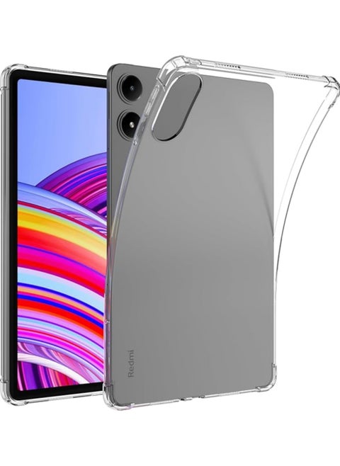 Cover Case For Xiaomi Poco Pad/Redmi Pad Pro 12.1 inch 2024 Cover, Airbag Drop Protection, Soft Flexible Silicone TPU Shockproof Anti Yellowing, Slim-Fit for Xiaomi Poco Pad/Redmi Pad Pro 12.1 inch 2024