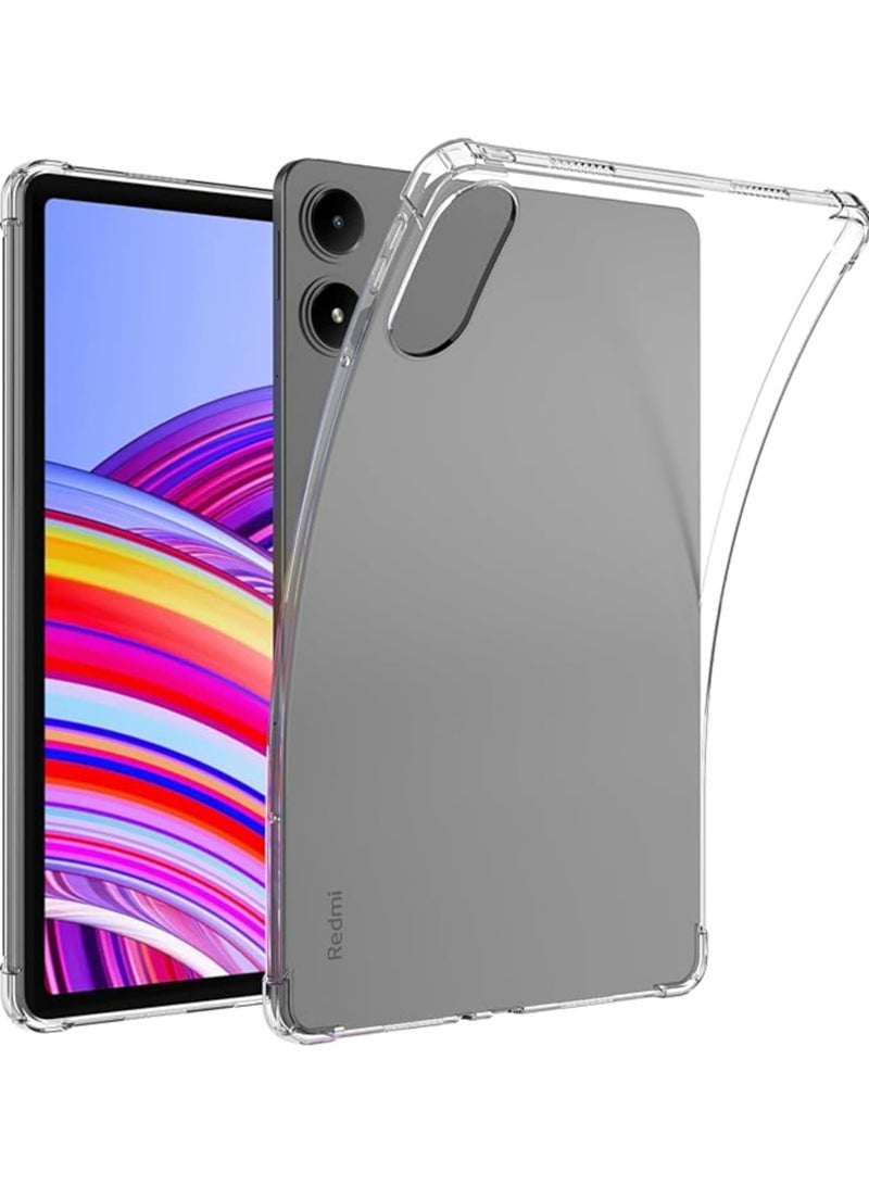 Rock Pow Cover Case For Xiaomi Poco Pad/Redmi Pad Pro 12.1 inch 2024 Cover, Airbag Drop Protection, Soft Flexible Silicone TPU Shockproof Anti Yellowing, Slim-Fit for Xiaomi Poco Pad/Redmi Pad Pro 12.1 inch 2024 - Image 1