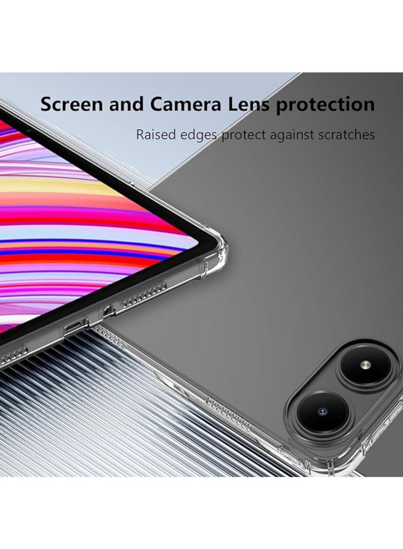 Rock Pow Cover Case For Xiaomi Poco Pad/Redmi Pad Pro 12.1 inch 2024 Cover, Airbag Drop Protection, Soft Flexible Silicone TPU Shockproof Anti Yellowing, Slim-Fit for Xiaomi Poco Pad/Redmi Pad Pro 12.1 inch 2024 - Image 3