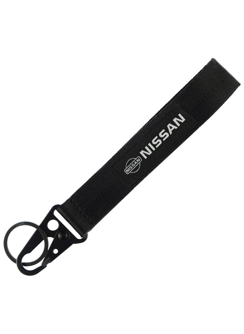 Nissan Car Key Chain, Home Keychain, Premium Type Fabric Strap Keychain NISSAN - Image 1