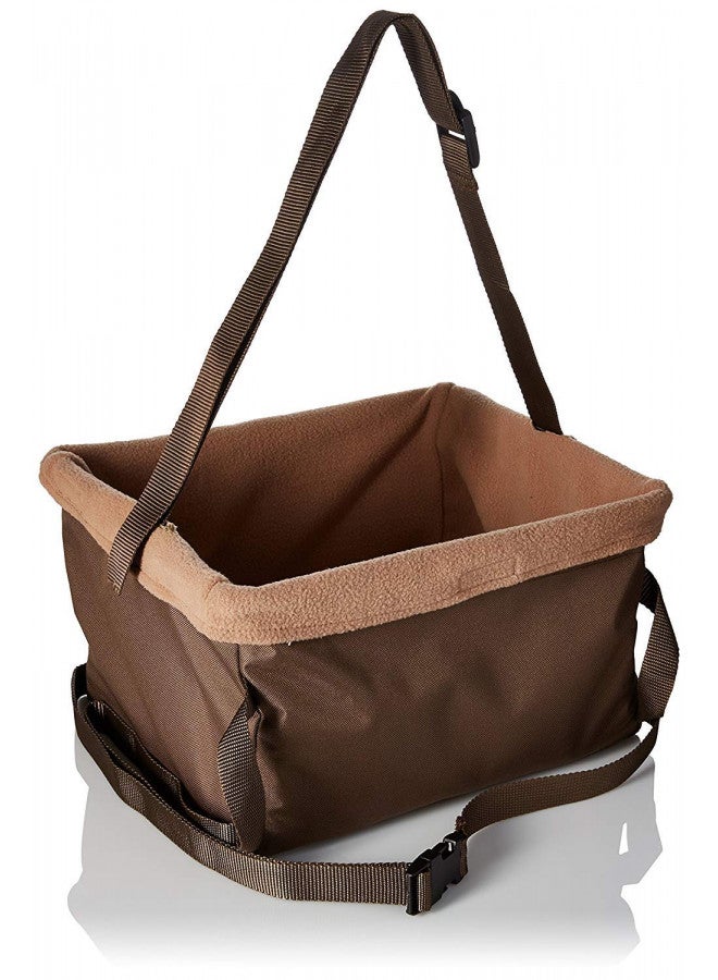 PetSafe Happy Ride Booster Seat - Dog Booster Seat for Cars, Trucks and SUVs - Easy to Adjust Strap - Durable Fleece Liner is Machine Washable and Easy to Clean - Medium, Brown - Image 3