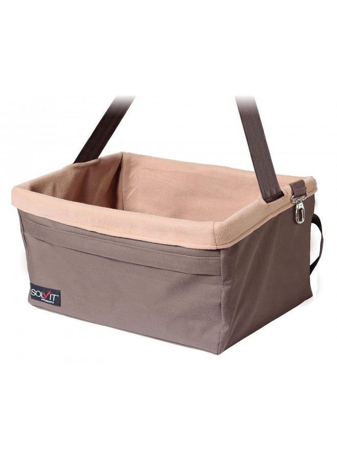 PetSafe Happy Ride Booster Seat - Dog Booster Seat for Cars, Trucks and SUVs - Easy to Adjust Strap - Durable Fleece Liner is Machine Washable and Easy to Clean - Medium, Brown - Image 4