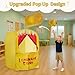 Alvantor Pop Up Puppet Show Theater  Lemonade Stand Pretend Playhouse Kids Play Tent Puppet Stage Tabletop Sets for Toddlers Curtain Fordable Indoor  Outdoor Children Drama 29X29X43H 1 pc - Image 4
