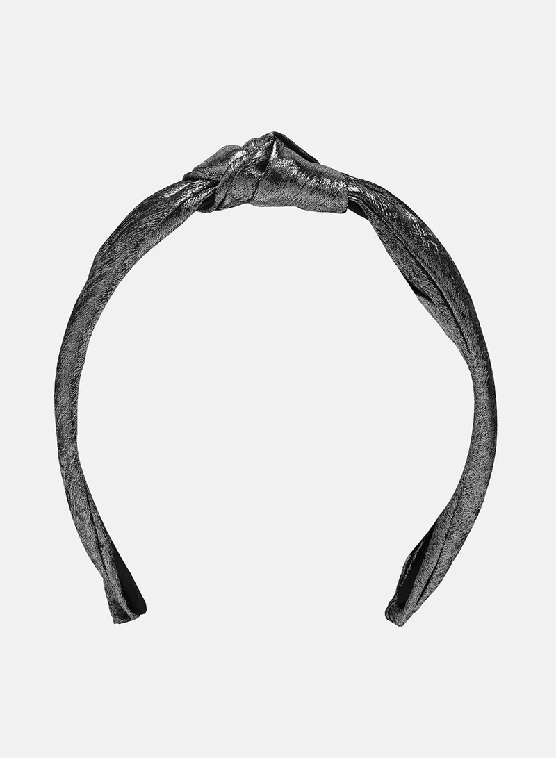 SOHI The Metallic Knot Hairband