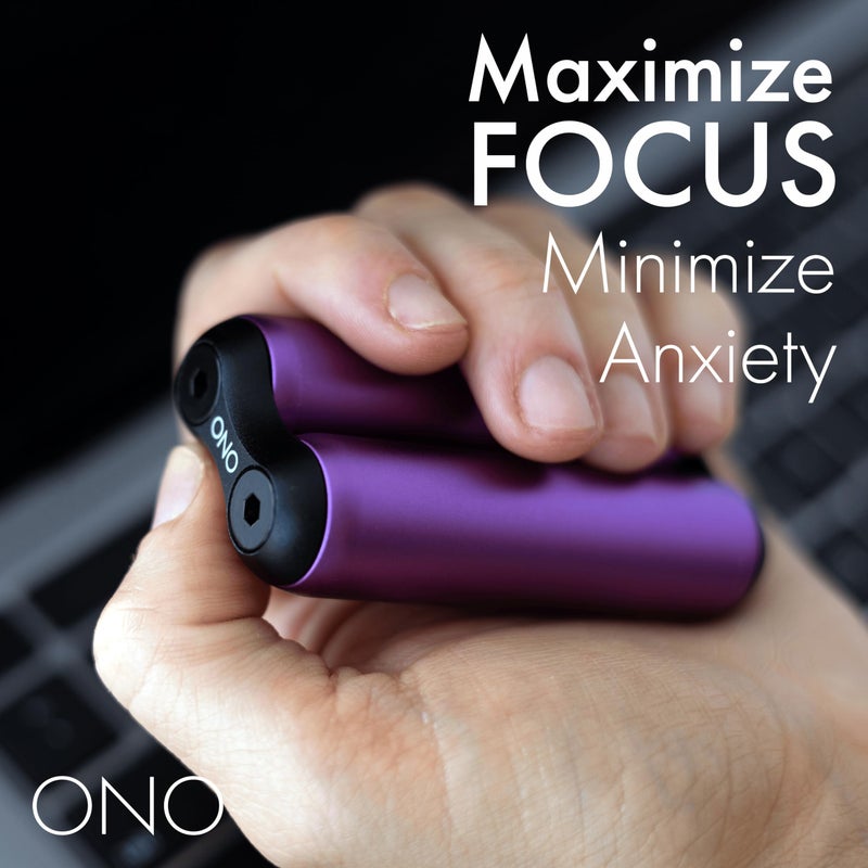 ONO Roller - Handheld Fidget Toy for Adults | Help Relieve Stress, Anxiety, Tension | Promotes Focus, Clarity | Compact, Portable Design (Purple, Junior Size - Aluminum) - Image 2