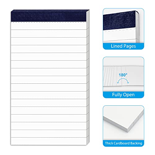 PINJINGPRO 50 Sheets Perforated Note Pads for Daily Planning and Organization of Work 3x5 Inch Small Lined Writing Memo Pads Refills Easy Tear Off no Rip Writing Pads Each Pad Narrow Ruled Mini Notepad 20 Pack - Image 2
