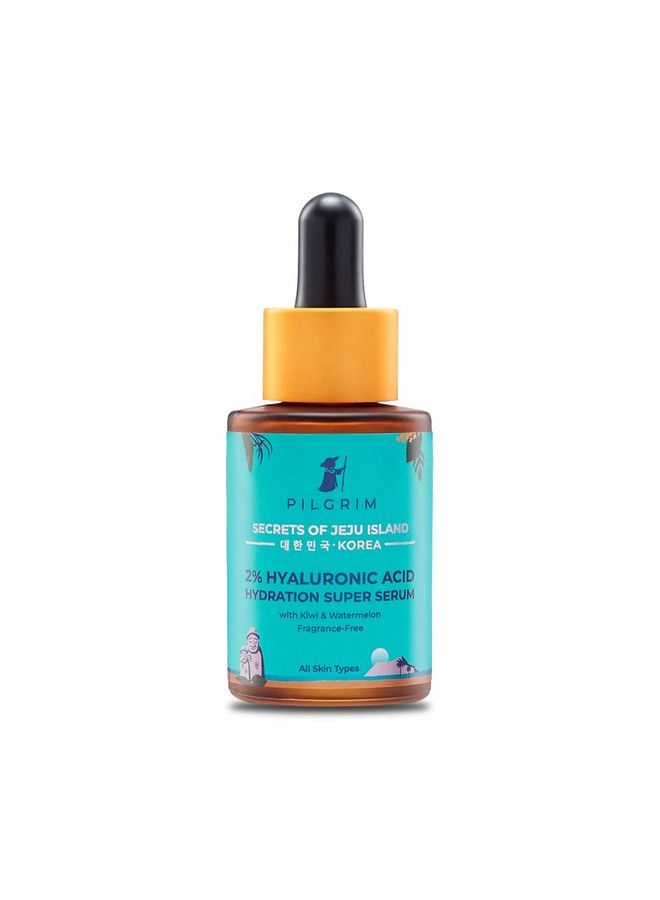 PILGRIM 2% Hyaluronic Acid Hydration Super Serum With Kiwi Extracts For Hydrated Skin For Unisex Of All Skin Types Korean Skin Care 30Ml - Image 1