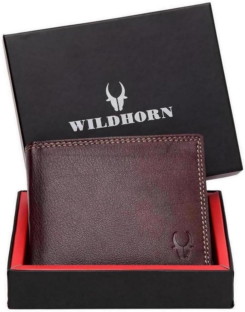 WildHorn® RFID Protected Genuine Leather Wallet for Men's - Image 1