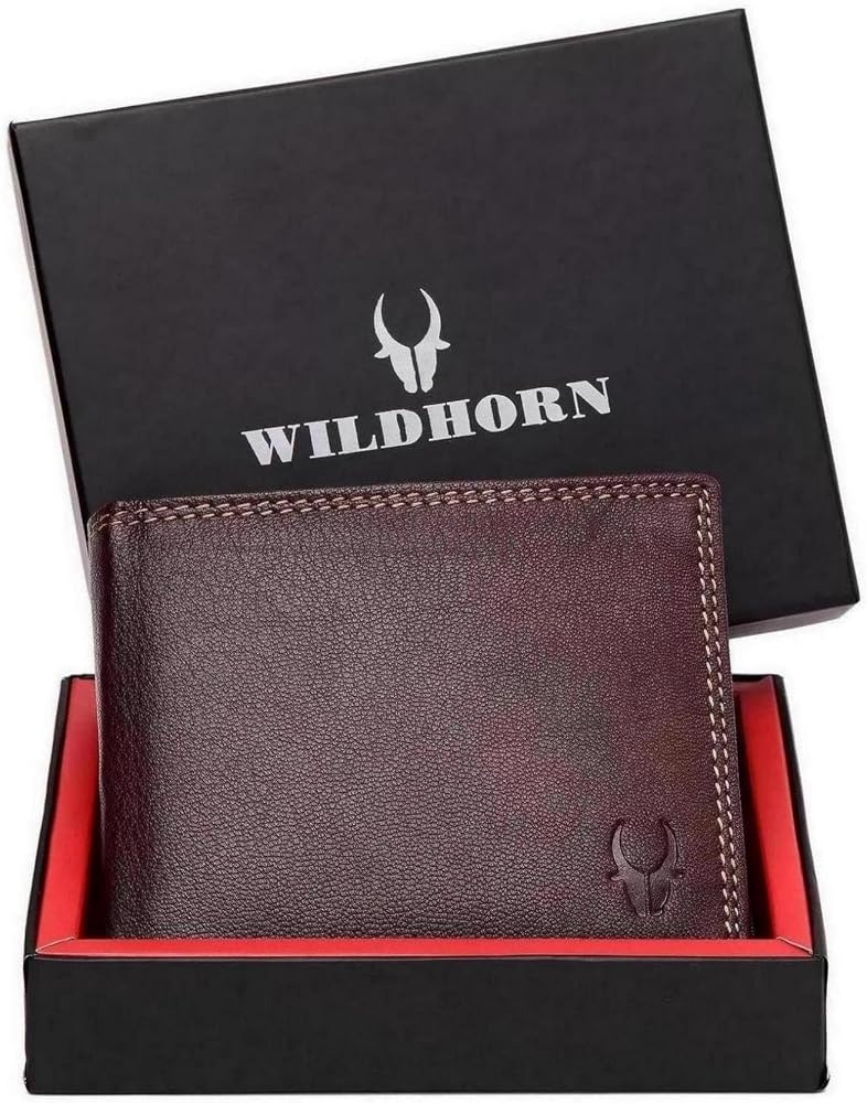 WildHorn® RFID Protected Genuine Leather Wallet for Men's - Image 2