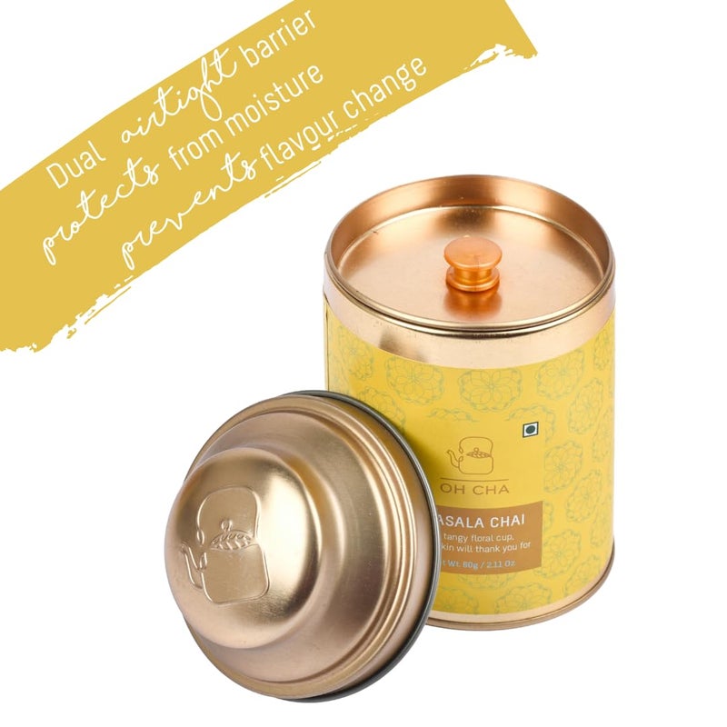 OH CHA - شاي ماسالا / شاي أسود في أكياس | أكياس شاي دائرية صديقة للبيئة 100% طبيعية، 30 قطعة | شاي أسود فاخر مع الهيل، القرفة، الزنجبيل، القرنفل والفلفل الأسود | توابل طبيعية نقية | 60 جرام - Image 5