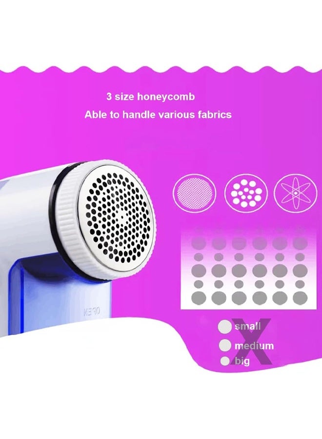 Clothing Sweater Fabric Lint Eraser Quickly Removes lint from Clothing, Bedding, Furniture, Carpets and Upholstery with its Stainless Steel 3-Blade Blade and Safety Locking Guard - Image 3