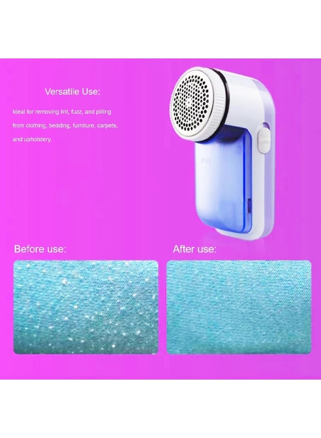 Clothing Sweater Fabric Lint Eraser Quickly Removes lint from Clothing, Bedding, Furniture, Carpets and Upholstery with its Stainless Steel 3-Blade Blade and Safety Locking Guard - Image 5