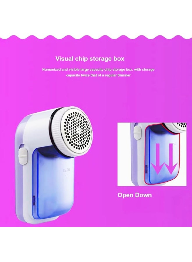 Clothing Sweater Fabric Lint Eraser Quickly Removes lint from Clothing, Bedding, Furniture, Carpets and Upholstery with its Stainless Steel 3-Blade Blade and Safety Locking Guard - Image 4